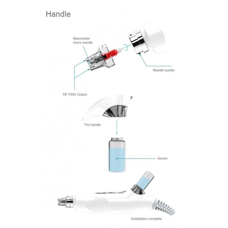 EMS RF NANO mesotherapy machine with IC chip control