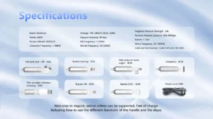 7 in 1 hydro facial machine accessories