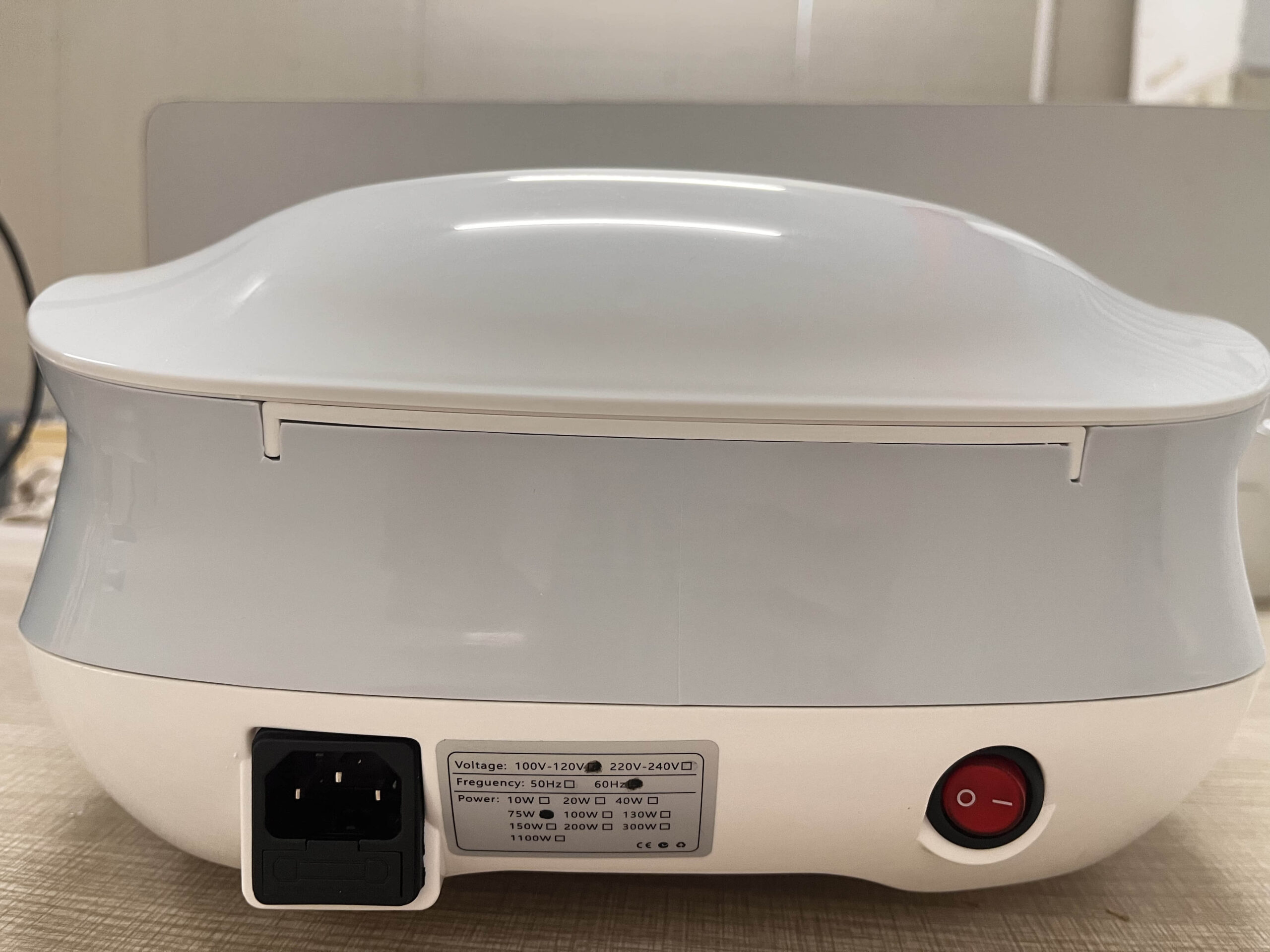 galvanic facial machine backside