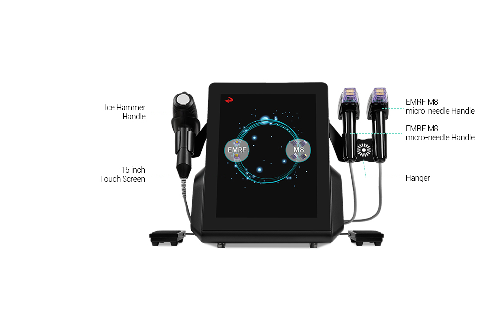 3 in 1 professional rf microneedling machine with thermage and cold hammer
